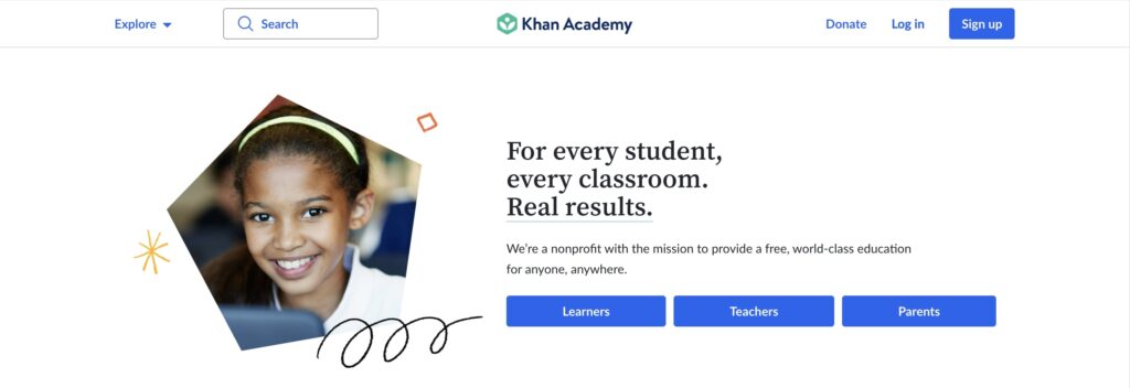 Khan Academy Online Learning Platforms